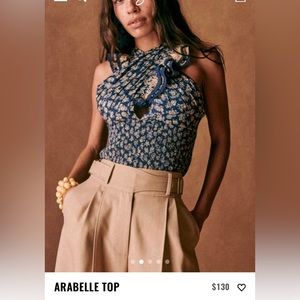 *NWT* Sezane Arabelle Cross Front Top, EU 34 (US2)